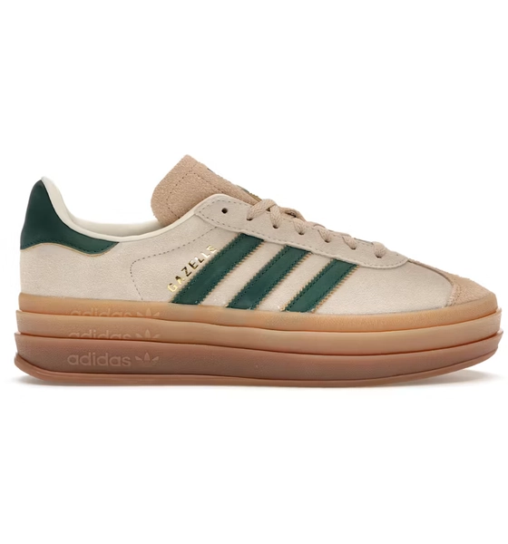 adidas Gazelle Bold Magic Beige Collegiate Green (Women's)