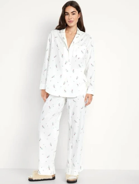 Old Navy Women's Poplin Pajama Pant Set
