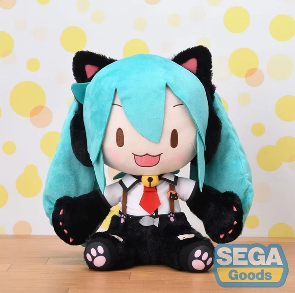Hatsune Miku Project Diva Arcade Future Tone Fuwa Petit Plush Kitty Cat LL 30 cm
