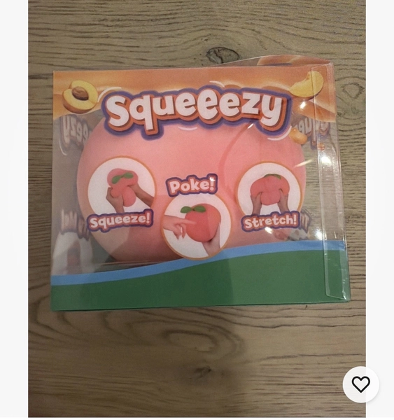 Sunny Days Jumbo Squeezy Peach– Peachy Squishy New In Box
