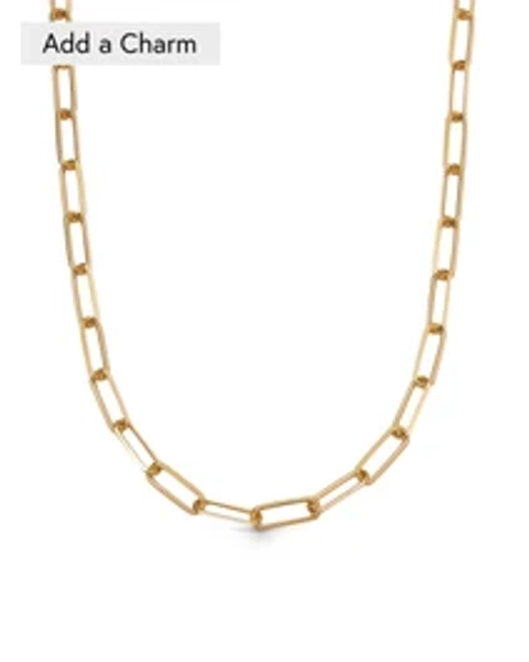 Gold Celestial Square Link Necklace