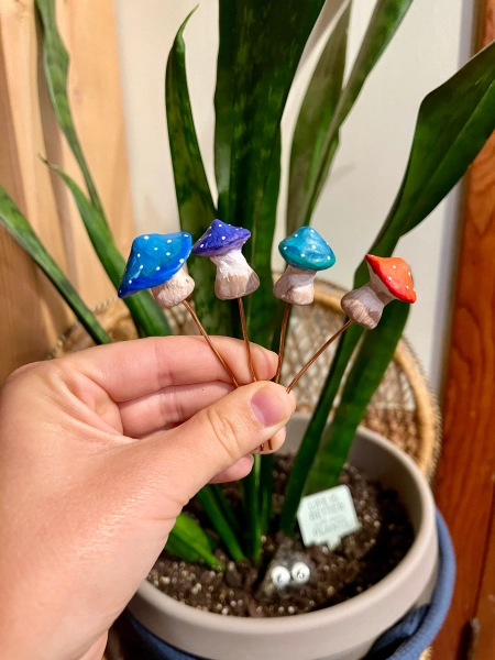 Handmade Plant Stakes; Terrarium Decor