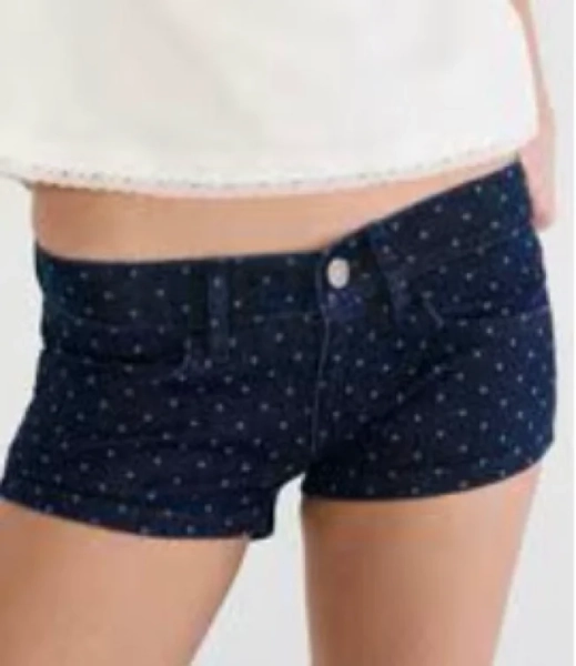 Super Low-Rise Micro Denim Shorts