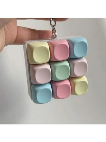 1pc Finger Stress Key Chain Toys, Keychains Sensory Toys Fidget Toy Blind Bags Stress Relief Finger Toys, Hobby Collectible Party Supplies, Creative Toys For Teens, Stress Relief For Teens (Color Random