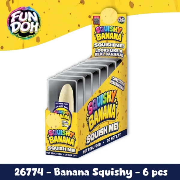 Fun Doh Squishy Banana Stress Relief Toy