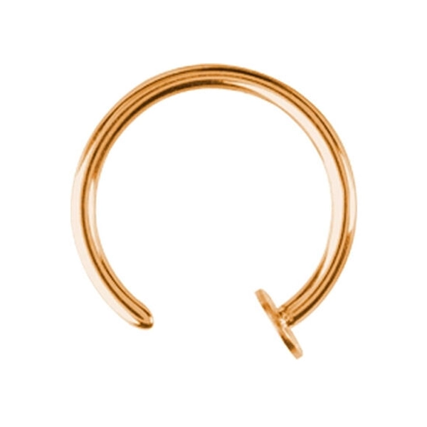 Gold Steel Open Nose Ring 20 GA | Shop Body Piercing Jewellery | Essential Beauty Australia
