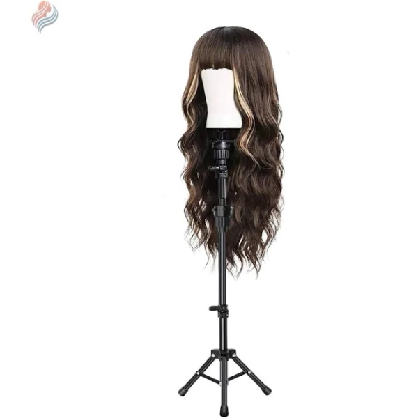 Adjustable Wig Stand Tripod: 360 Rotating Mannequin Head Holder