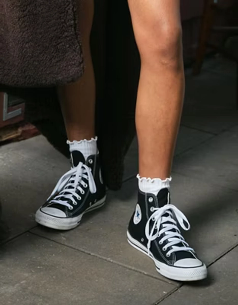 AE Ruffle Cropped Crew Socks 3-Pack