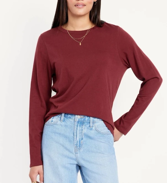 Old Navy Women's Everywear Long-Sleeve T-Shirt