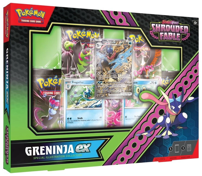 Pokemon Scarlet & Violet Shrouded Fable Greninja ex Special Illustration Collection (5 Booster Packs, 3 Promo Cards & More) - Walmart.com