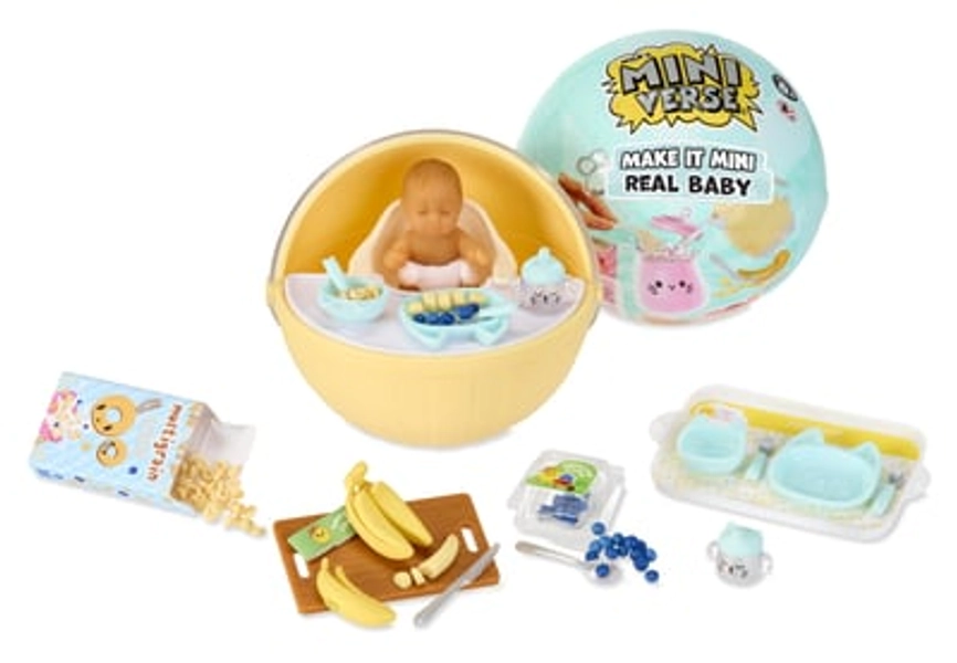 MGA's Miniverse Make It Mini Baby Mini Collectibles - Blind Pack, DIY, Bottles, Replica Food, Not Edible, Collectors, Girls Toy, Realistic Miniature Baby, Gifts 8+