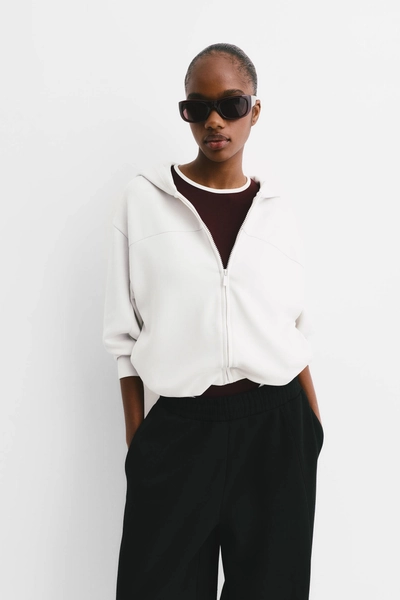 Soft touch hooded sweatshirt