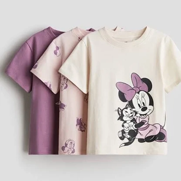 H&M Girls 3-Pack Printed Jersey Tops