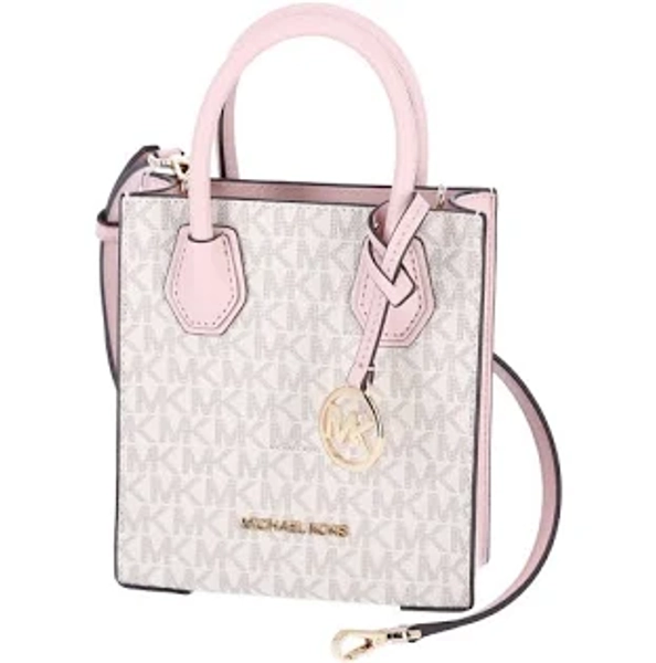 Très petit sac à main Michael Kors Mercer à bandoulière en cuir monogramme grainé Safiano