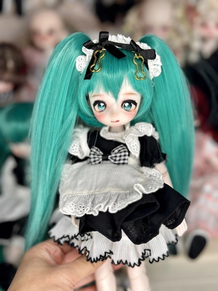 1/6 Handmade Full Set Miku Joint BJD Doll Painted Face Makeup Eyes Collect Gifts