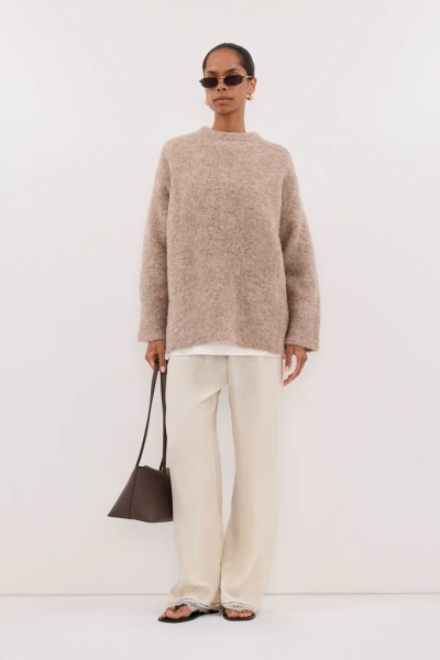 BILLIE OAT TEXTURED KNIT JUMPER