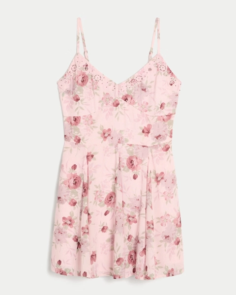 Besticktes Minikleid