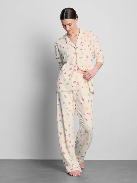 Printed Boyfriend Pyjamas