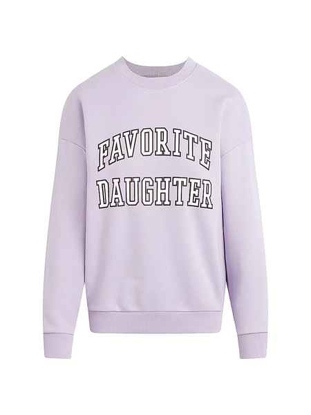 Collegiate Oversized Logo Cotton-Blend Sweatshirt