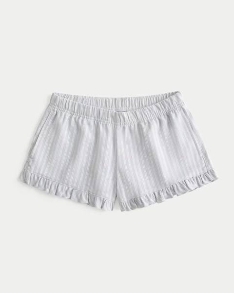 Flannel Ruffle Shorts