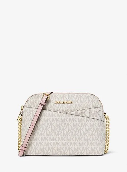 Michael Michael Kors Jet Set Travel Medium Logo Dome Crossbody Bag