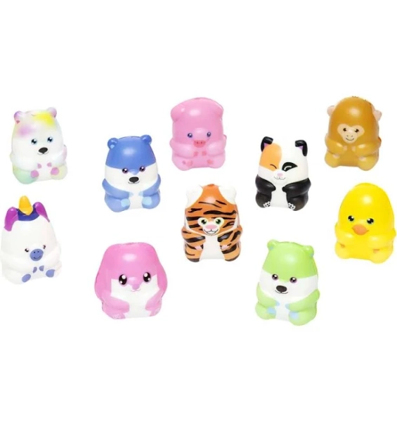 24ct Squishie Pets Slow Rise Foam Animal Toys