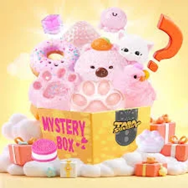 TABASQUISHY Pink Series Blind Bag Taba Squishy Squeeze Toys