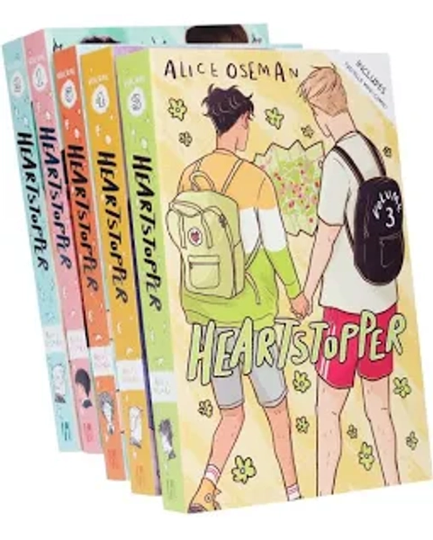 Heartstopper Series by Alice Oseman 5 Books Collection Set (Volumes 1-5)