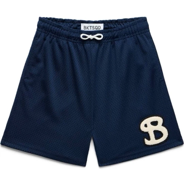 Bucketsquad Classic Chenille Youth Shorts Navy Kids