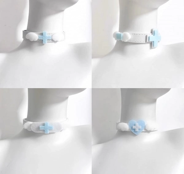 [£5.13]13 Options Yami Kawaii Cross Choker - Harajuku-inspired Alternative Fashion