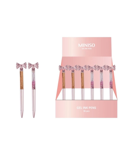 MINISO Rose Gold Series Butterfly Glitter Ballpoint Pen (Assorted Styles)