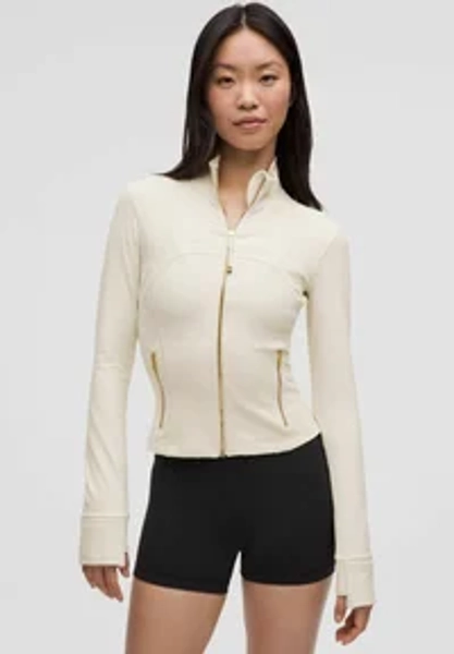 DEFINE CROPPED NULU™ - Sweatjacke - light ivory/gold