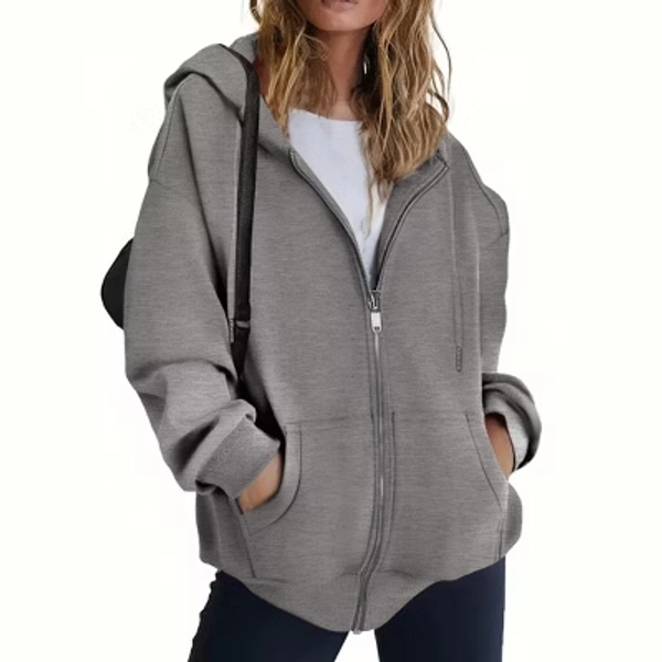 Zeagoo Sweatshirt Women Zip Up Hoodies Fleece Jacket Hoodies Oversized