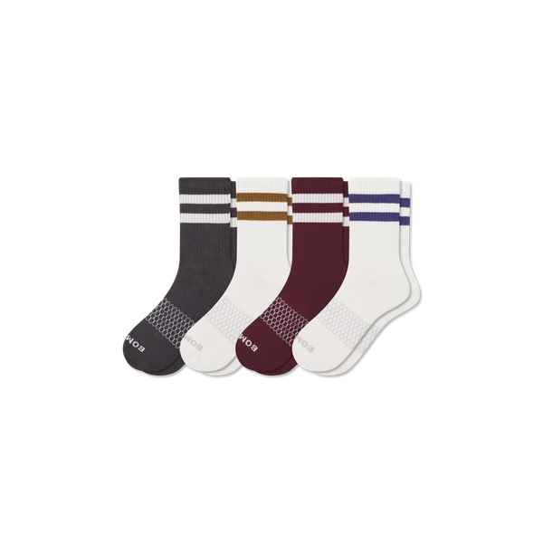Women's Vintage Stripes Half Calf Sock 4-Pack