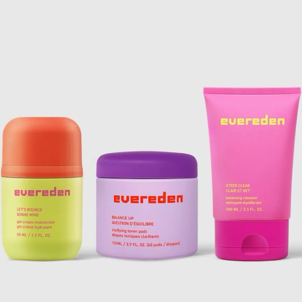 evereden Clear Skin Trio Gentle Skincare For Teens Helps With Breakouts and Oily Skin