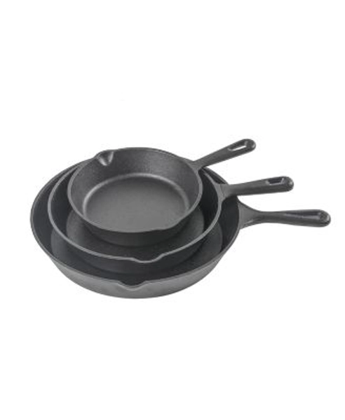 Cast Iron 3-Piece Skillet Set