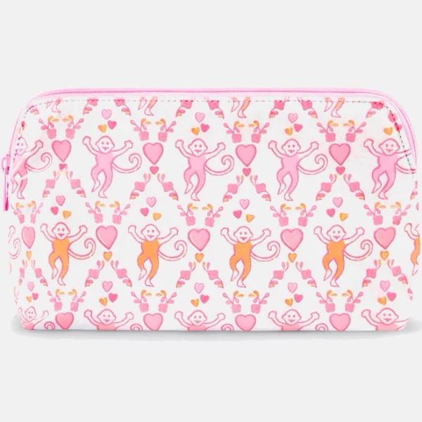 Roller Rabbit Spring Bloom Monkey Makeup Bag