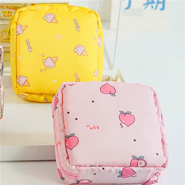 Women Sanitary Napkin Tampon Storage Bag Cute Sanitary Pad Pouches Portable Makeup Lipstick Key Earphone Data Cables Organizer - AliExpress 15