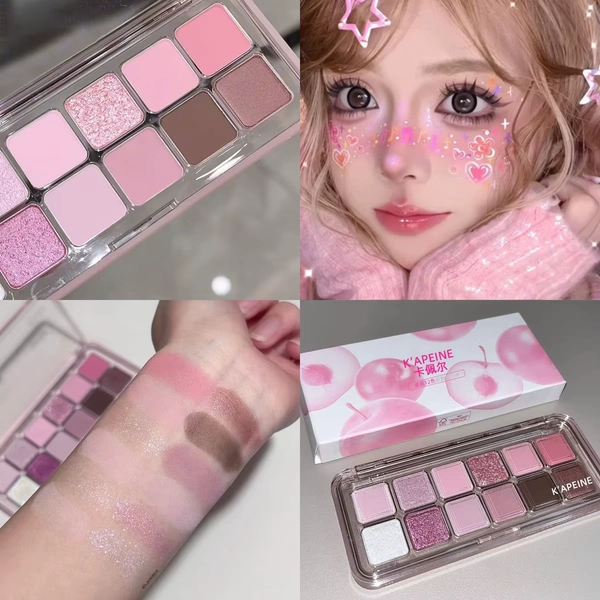 12 Colors Shimmer Matte Eyeshadow Palette Nude Rose Pink Glitter Pigment Eye Shadow Lasting Waterproof Make Up Palette Cosmetics - AliExpress 66