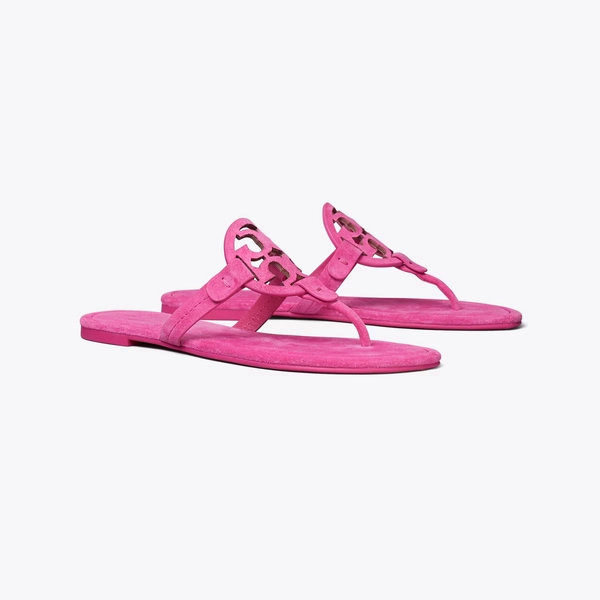 Miller Suede Sandal in pink, size 7