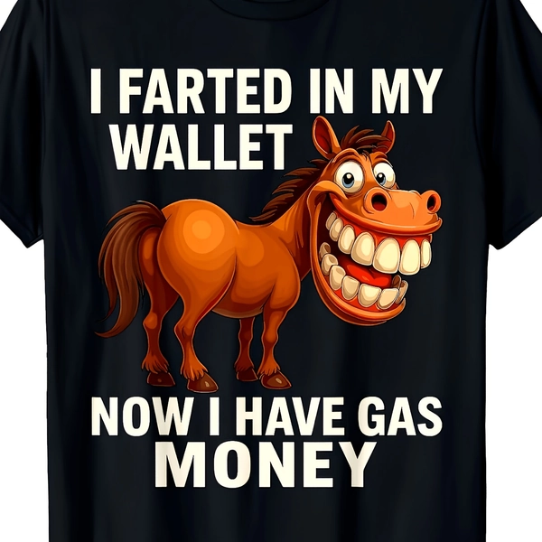 I Farted in My Wallet Shirt Funny Gas Money Donkey Meme T Shirt Unisex for Daily Wear 2025 Funny Christmas Novelty Men'S T Shirt Summer Trendy Streetwear Fashion Top Quality Comfortable Casual Pri