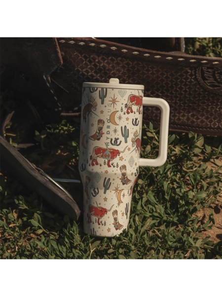 HYDRO JUG Cherry, Western Cowboy, Black And White Checkered Patterns Of Double Wall Insulated Stainless Stee With Straw 32oz/40oz Cup. Water Bottle. Flip-Straw, 24 Hours Cold, Completely Leak-Proof. Suitable For Water, Iced Tea Or Coffee, Ice Drinks , Hot Drinks, Juice. Suitable For Camping, Work, Indoor Use. Halloween Gifts, Christmas Gifts, Giving Gifts.