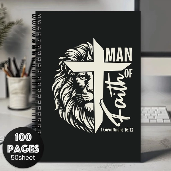 1pc Christian Spiral Notebook, a Pastel Gift for Home, Suitable for Friends And Coworkers
