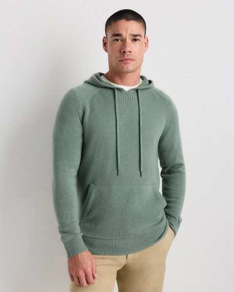 Mongolian Cashmere Pullover Hoodie in Teak