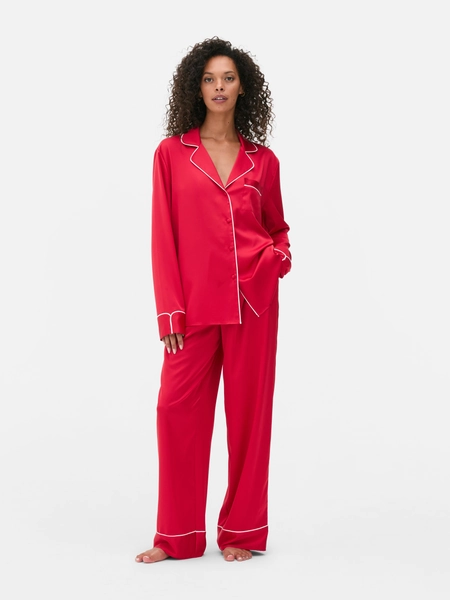 Pyjama boyfriend en satin