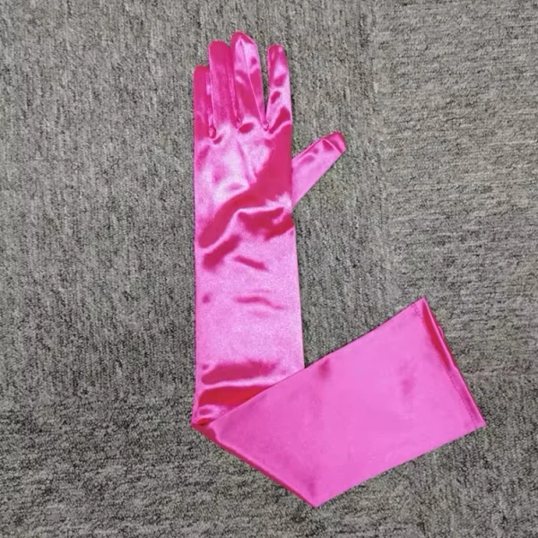 Elegant Multicolour Satin Long Opera Evening Ball Wedding Dress Accessories Spandex Women Elbow Performance Etiquette Gloves K14 - AliExpress 200000297
