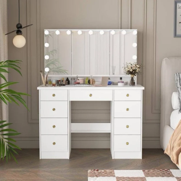FUFU&GAGA Modern Makeup Vanity Desk