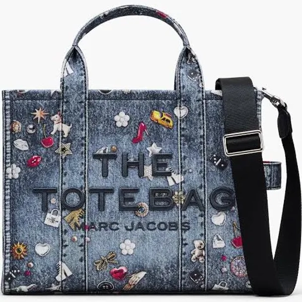 Marc Jacobs Trompe L'oeil Medium Denim Tote Bag