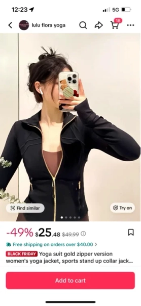 Yoga suit gold zipper version women's yoga jacket, sports stand up collar jacket, fitness slim fit and slimming top, Sporty Breathable Outerwear