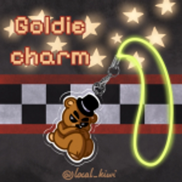 Golden Freddy charm by Local Kiwi - ACGGOODS
